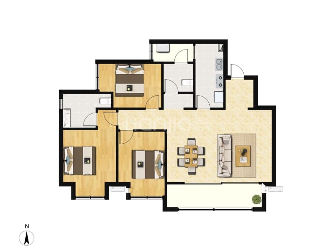 绿城春月锦庐--建面 99.02m²