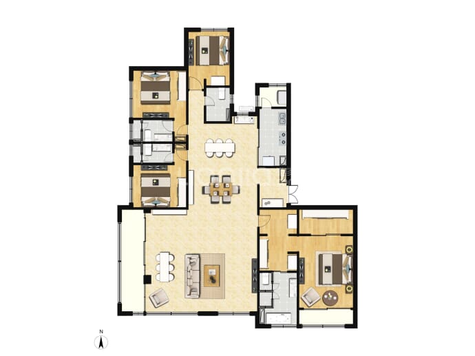 鲁能泰山7号--建面 331m²