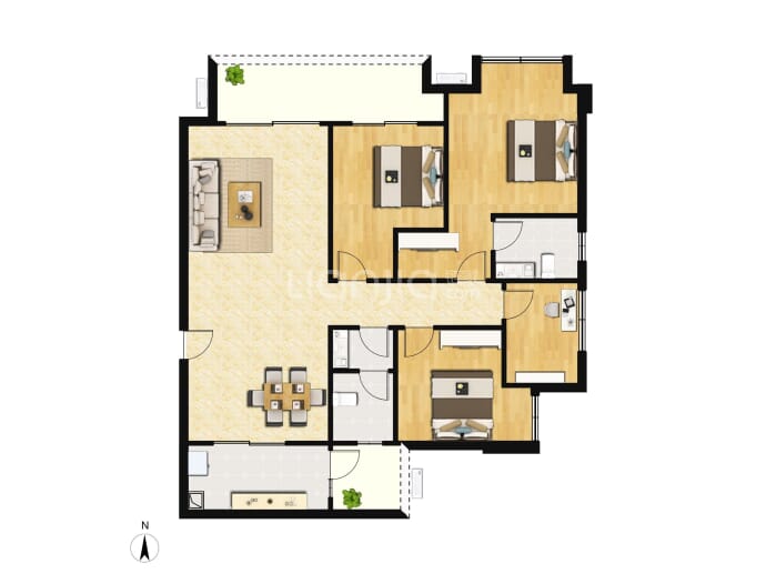 北辰悦来壹号--套内 111m²