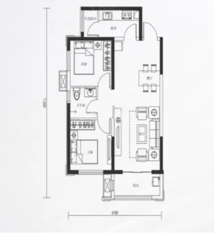 中交.长盈华府--建面 87m²