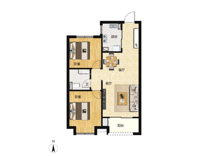 绿城中正诚园--建面 86.99m²