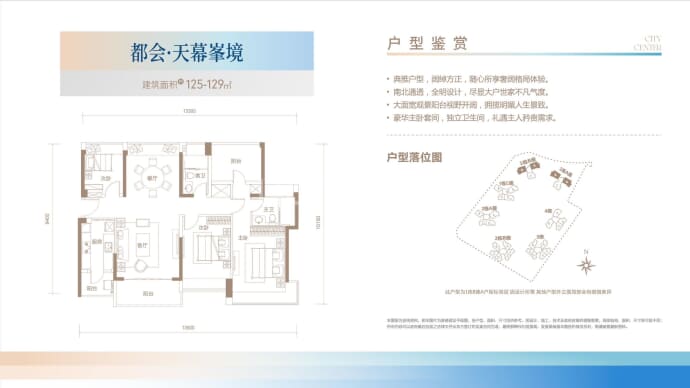 颐安·都会中央3期--建面 125m²