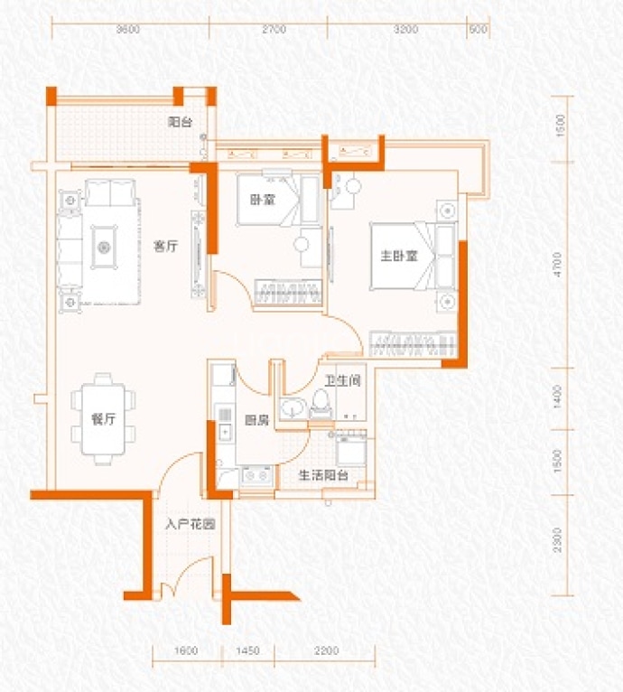 东方名都--建面 85m²