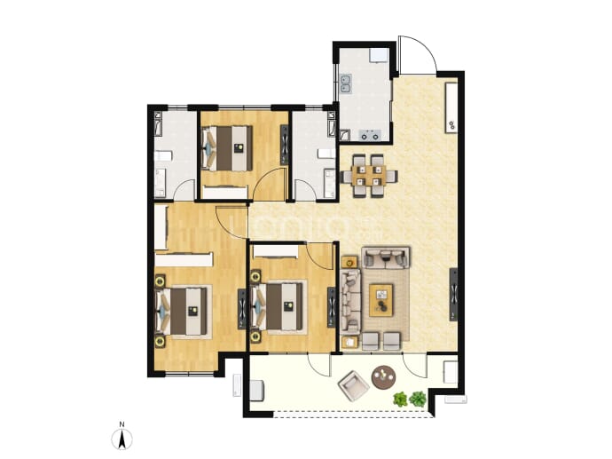 绿地·国科健康科技小镇--建面 105m²