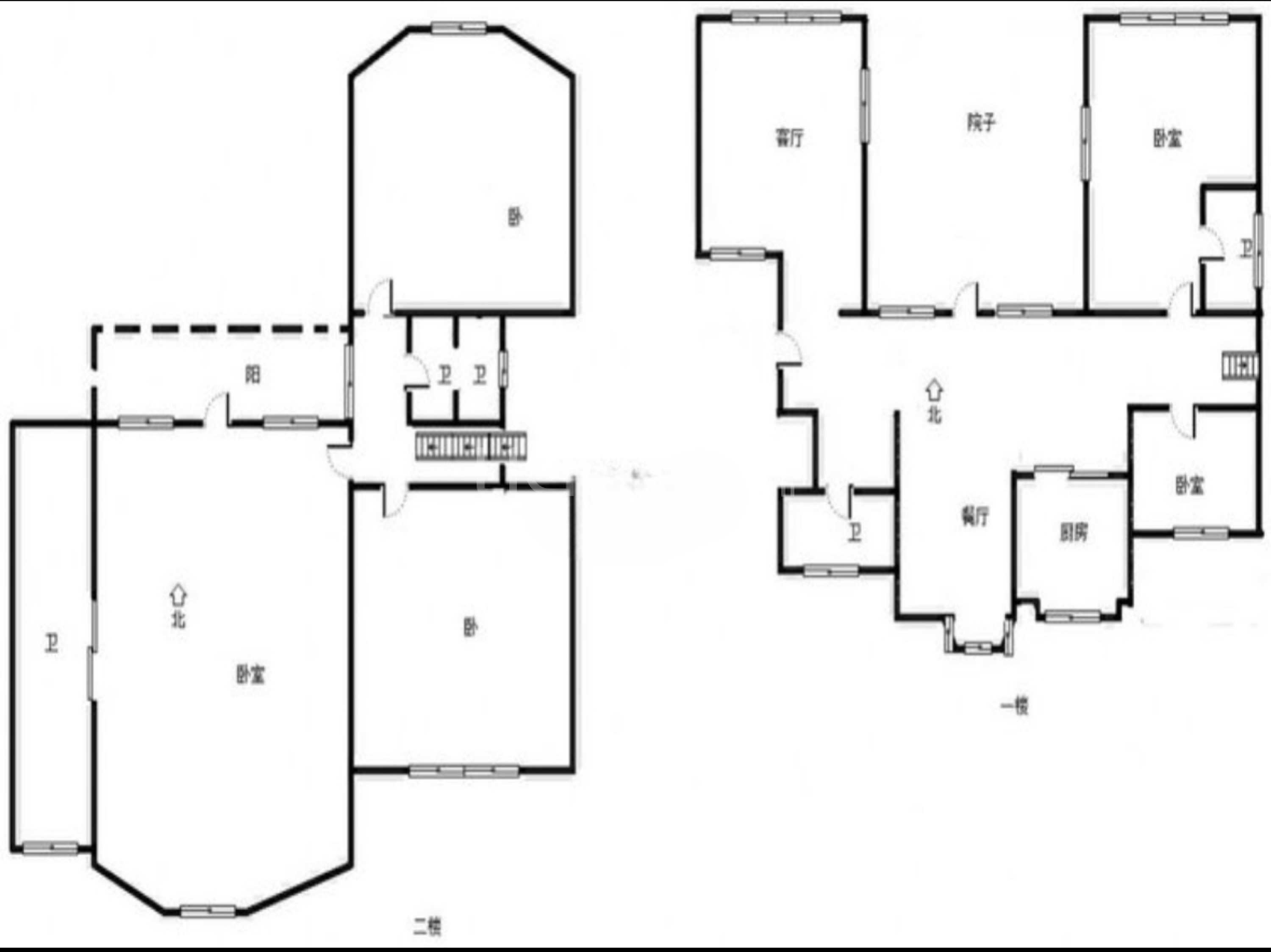 东高毛坯别墅 花园里的别墅区 业主急售-户型图