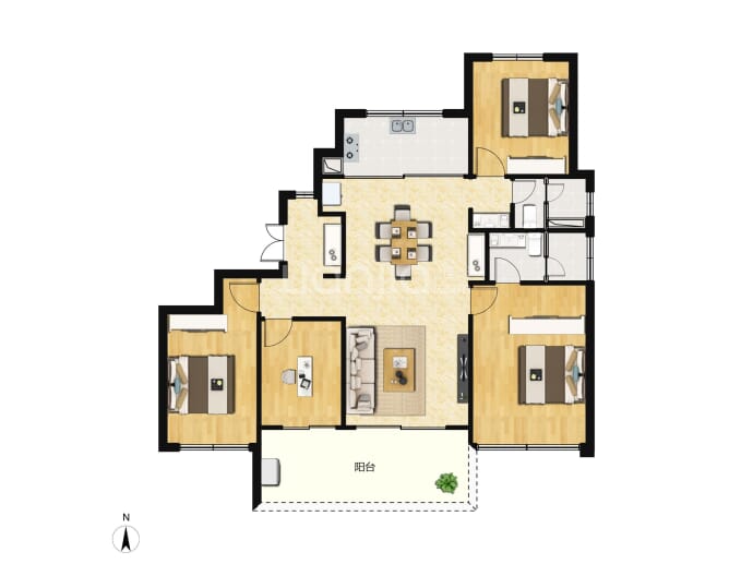 越秀·大学城·和樾府--建面 142m²