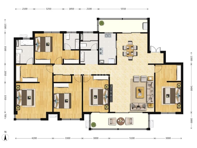 高投·锦悦府--建面 197m²