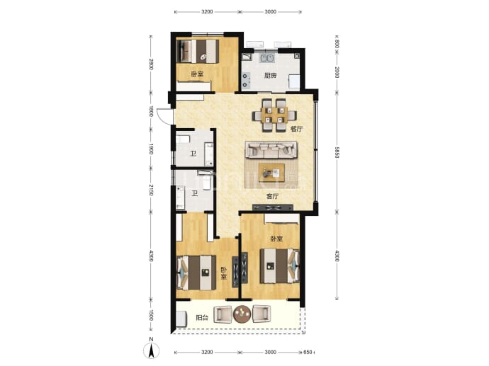 西房良语云缦--建面 103m²