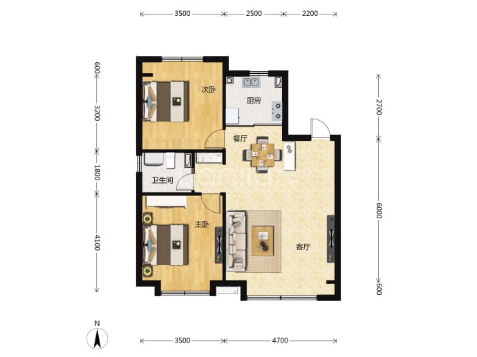 东安·满庭芳华--建面 88m²