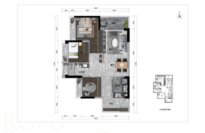 路福星光上轩--建面 98.15m²