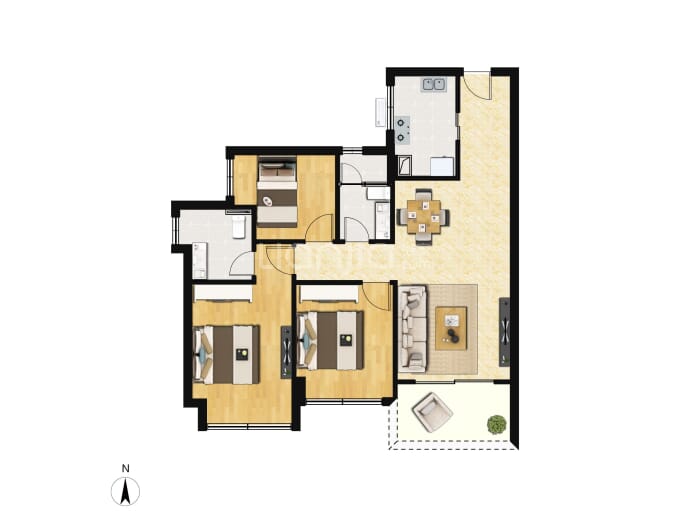 时代天韵（黄埔）--建面 88m²