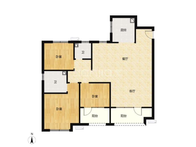 中欧国际城滨江悦--建面 119m²