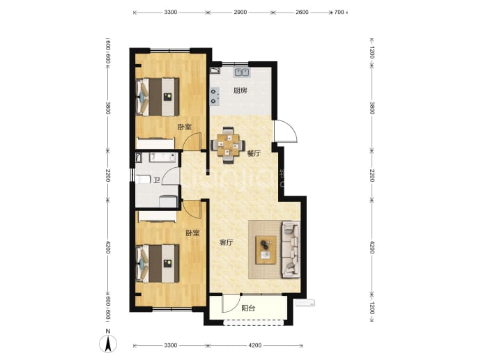 桃花源著--建面 85m²