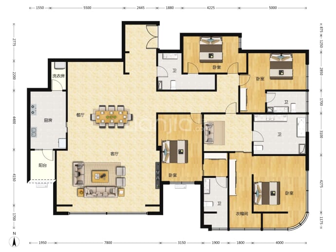 国浩18T--建面 326m²