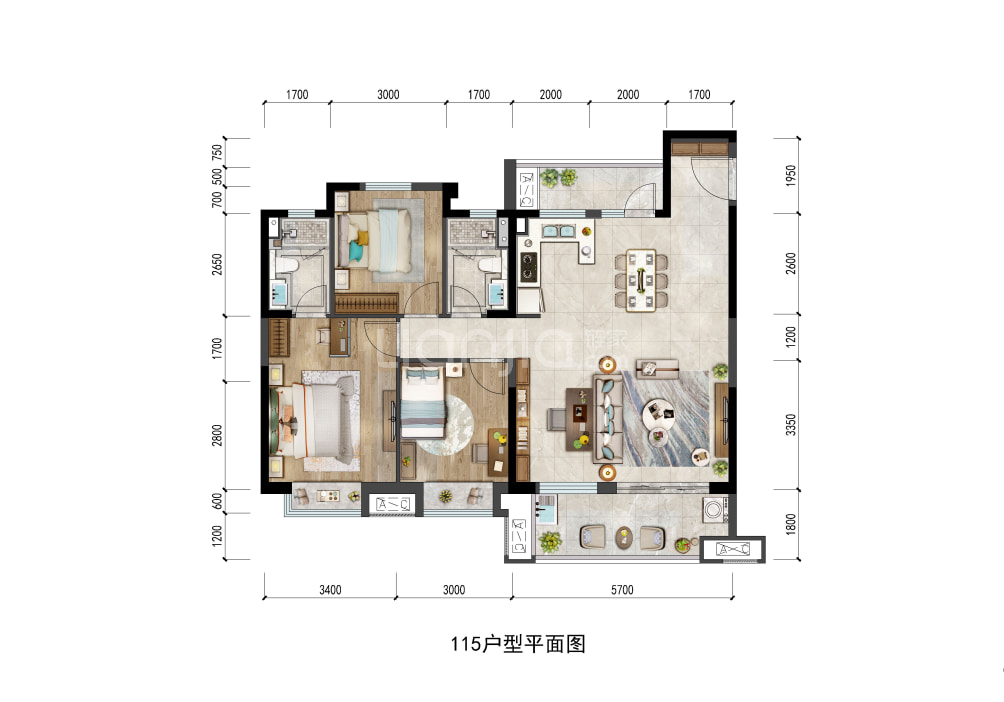 温岭三盛璞悦府户型图图片