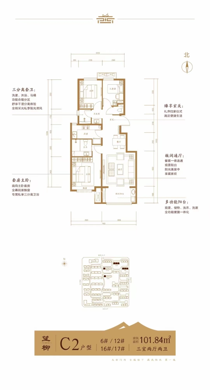 宣府第一城·隍宸--建面 101.84m²