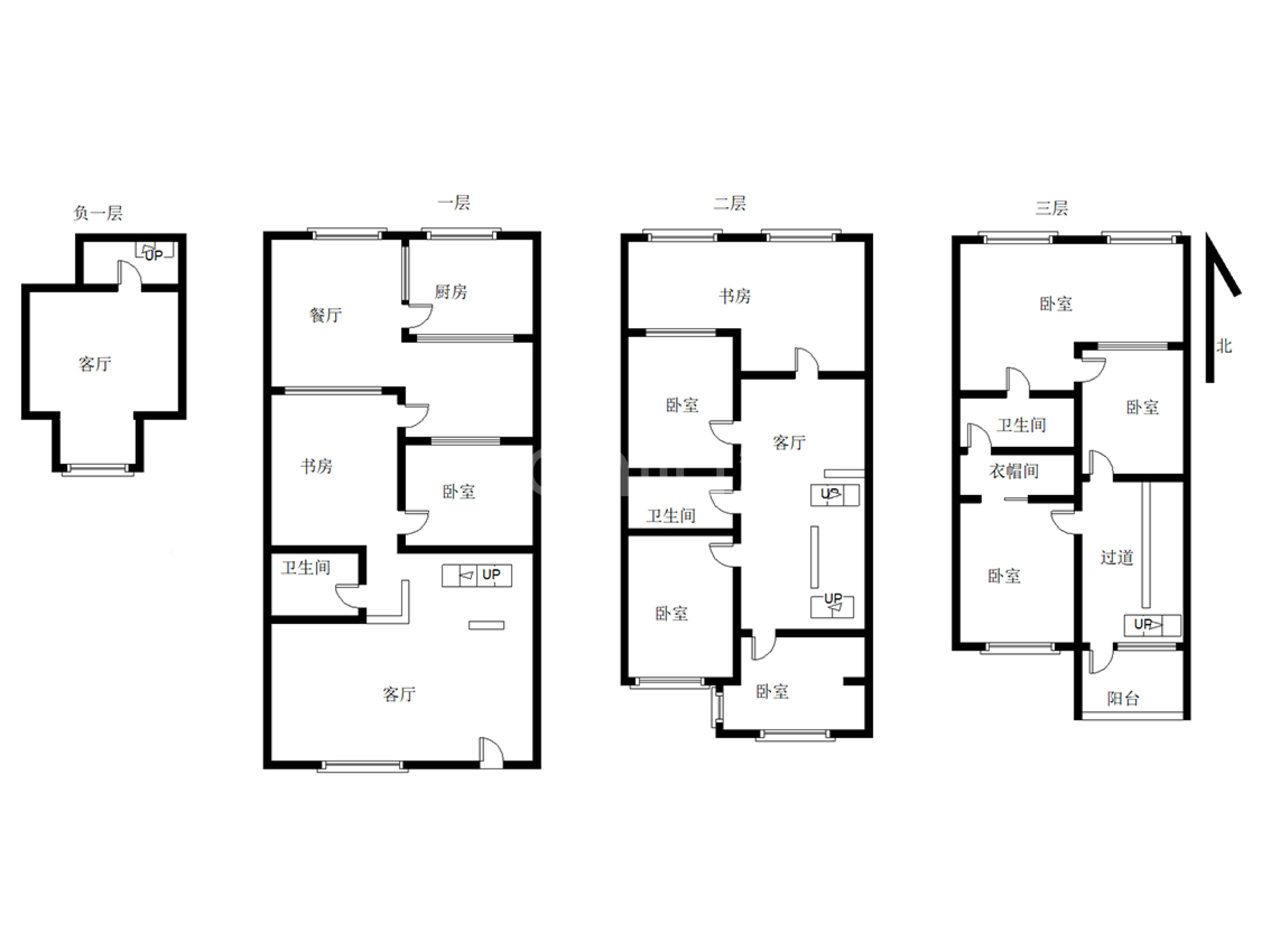涿州祥和园 5室3厅 南 北-户型图