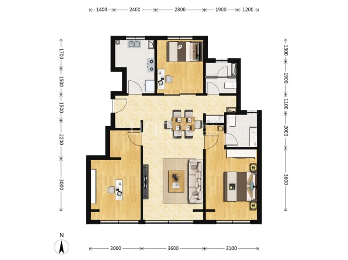 若丘--建面 98m²