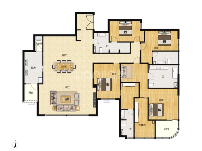 国浩18T--建面 332m²