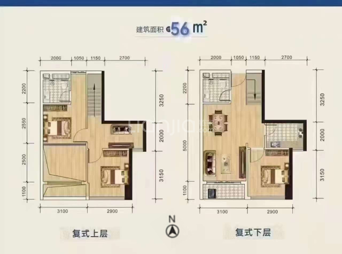 宝德云谷大厦--建面 56m²