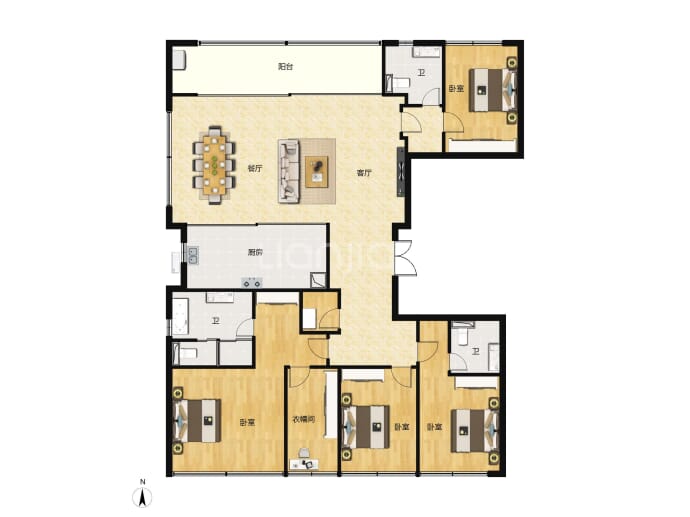 城投武汉印--建面 225m²