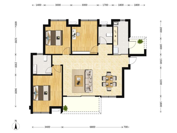 人居玺云府--建面 116m²