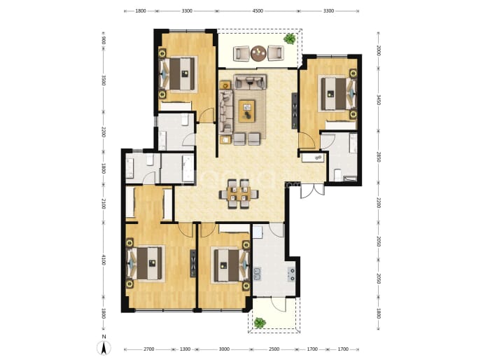 人居璟云庭--建面 169m²