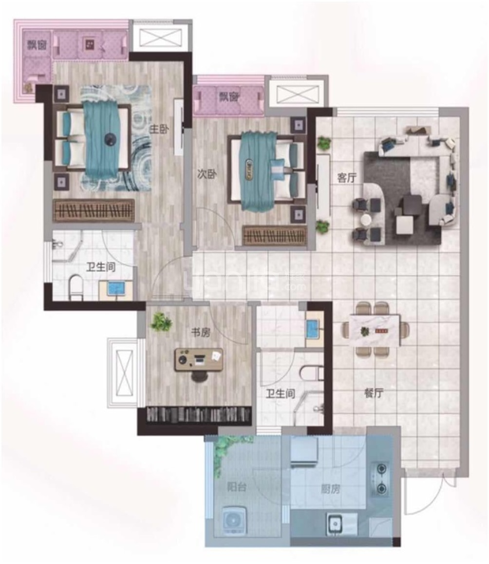 万景峰汇户型图(链家网)