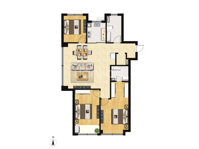 绿城春和印月--建面 130m²