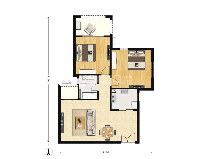 兴庆御苑--建面 94.58m²