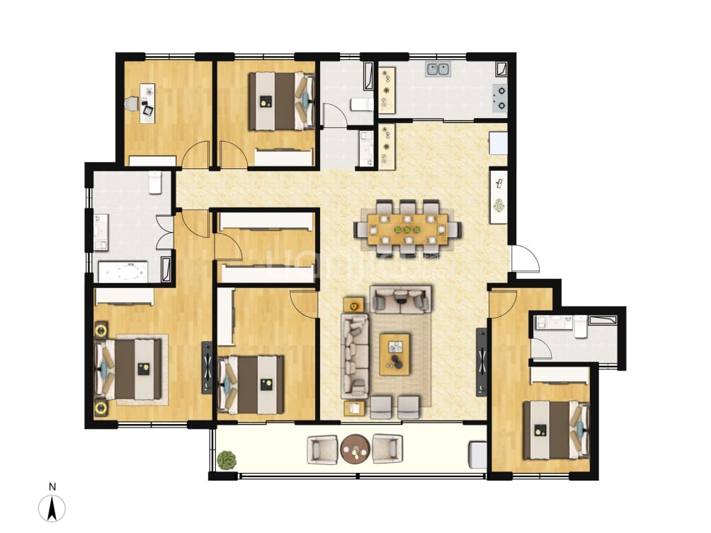 绿城金茂春澜璟园户型图(链家网)