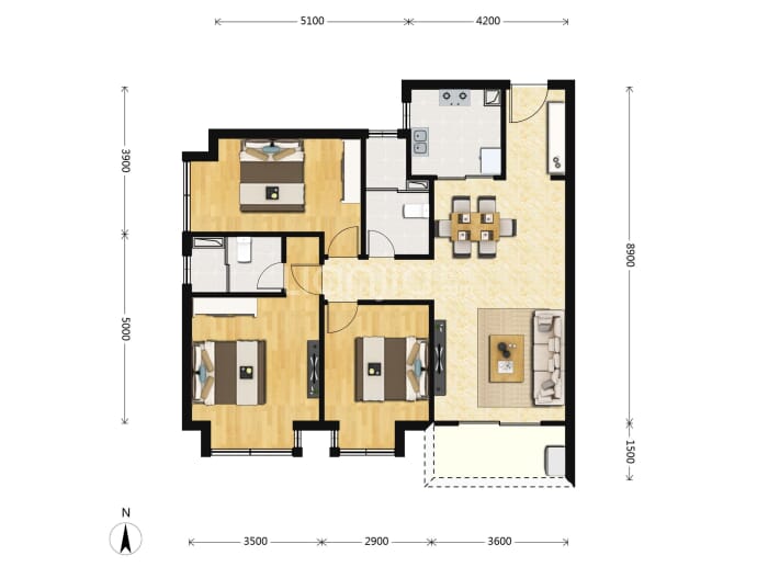 大华公园天下--建面 106m²