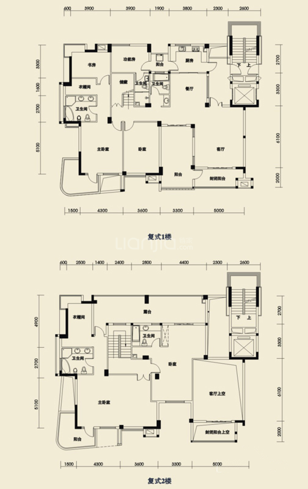 城投瀚城户型图(链家网)