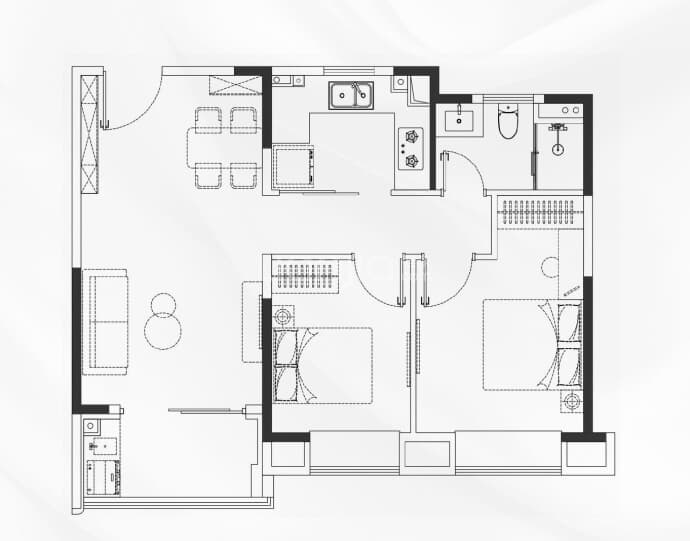 中企云萃森林--建面 90m²