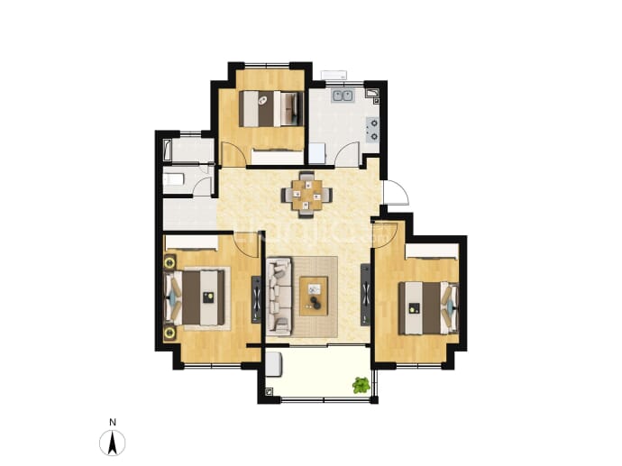 华宇林湖雅舍--建面 82m²