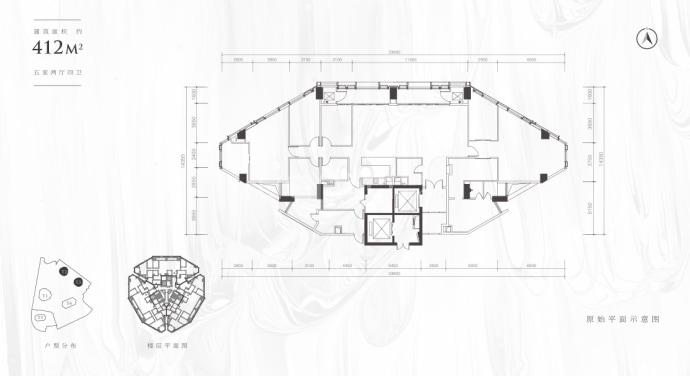 重庆中心--建面 412m²