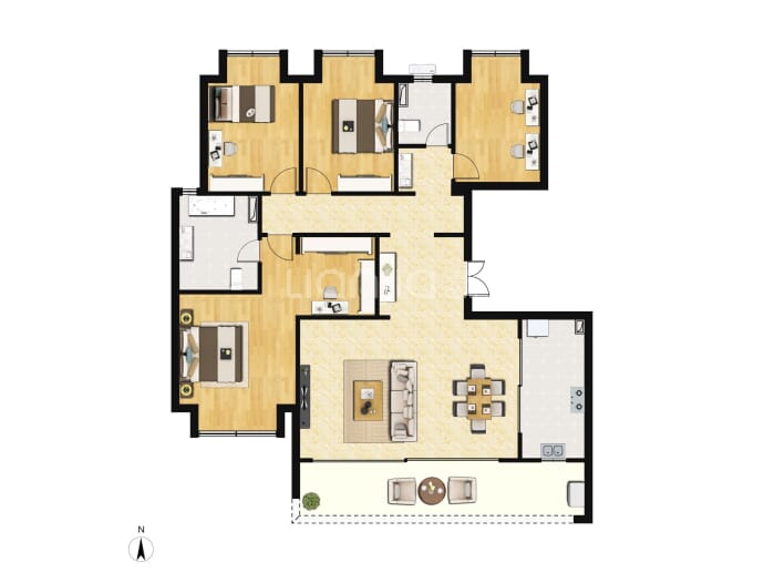 中粮保利天玺壹号--建面 161m²