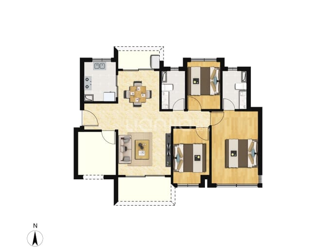 保利天珺--建面 118m²