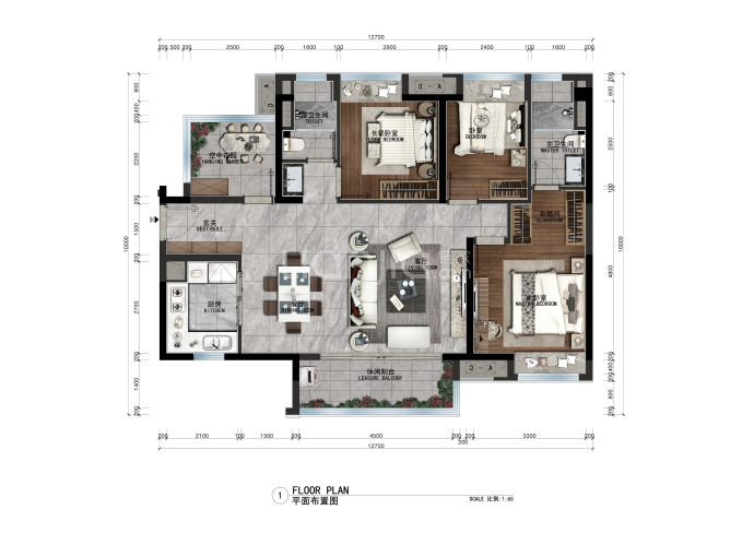 保利奥体大都汇一期--建面 115m²