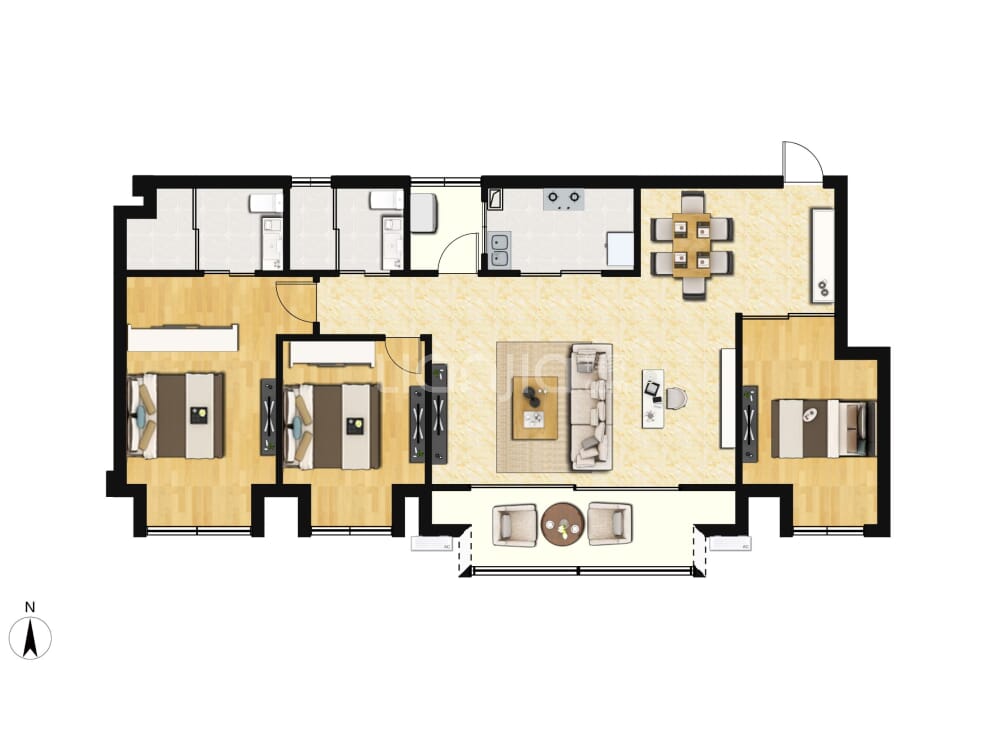 保亿御景玖园户型图(链家网)