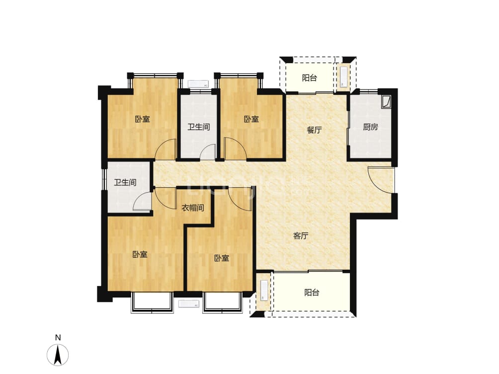 龙泉丽景户型图(链家网)