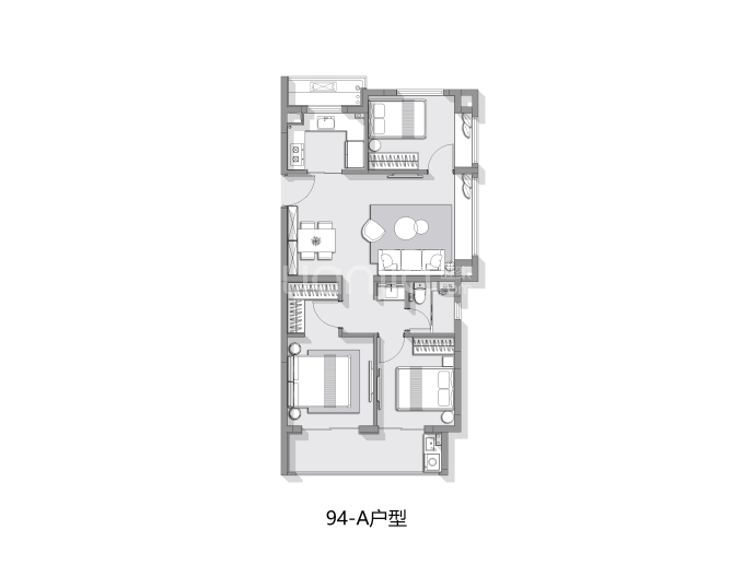 众禾嘉苑--建面 94m²