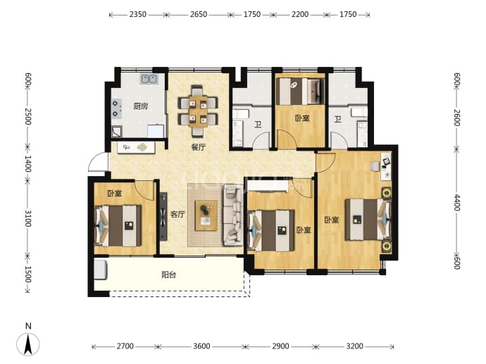 望辰府--建面 109m²