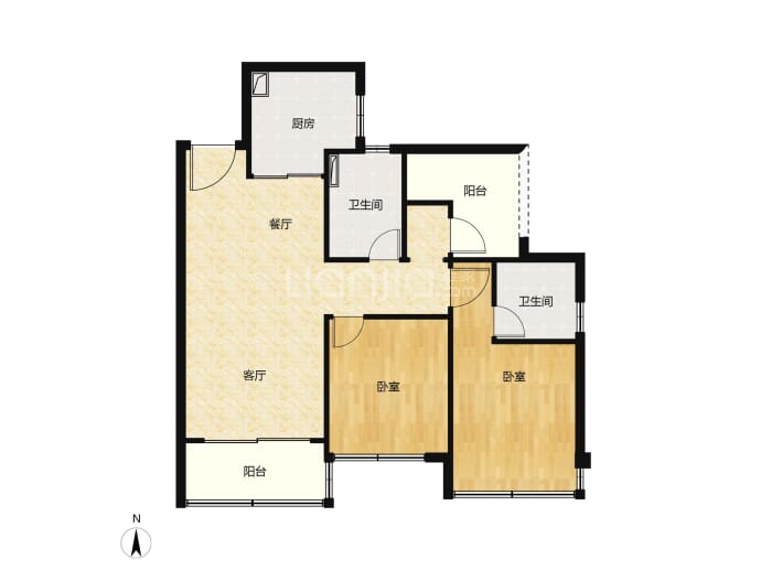 信业悦容台--建面 76m²