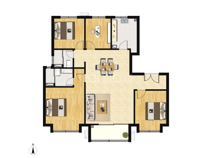 东方和府--建面 119m²