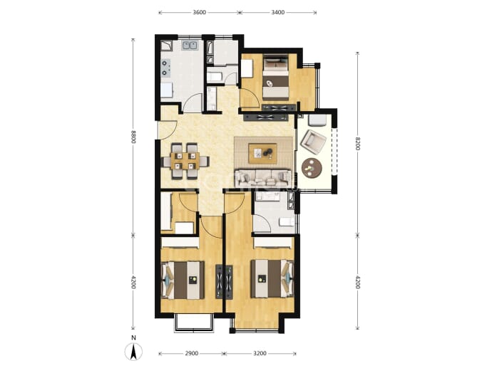 大华公园天下--建面 100m²