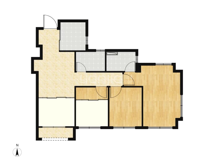 建发书香云锦3室2厅2卫户型图