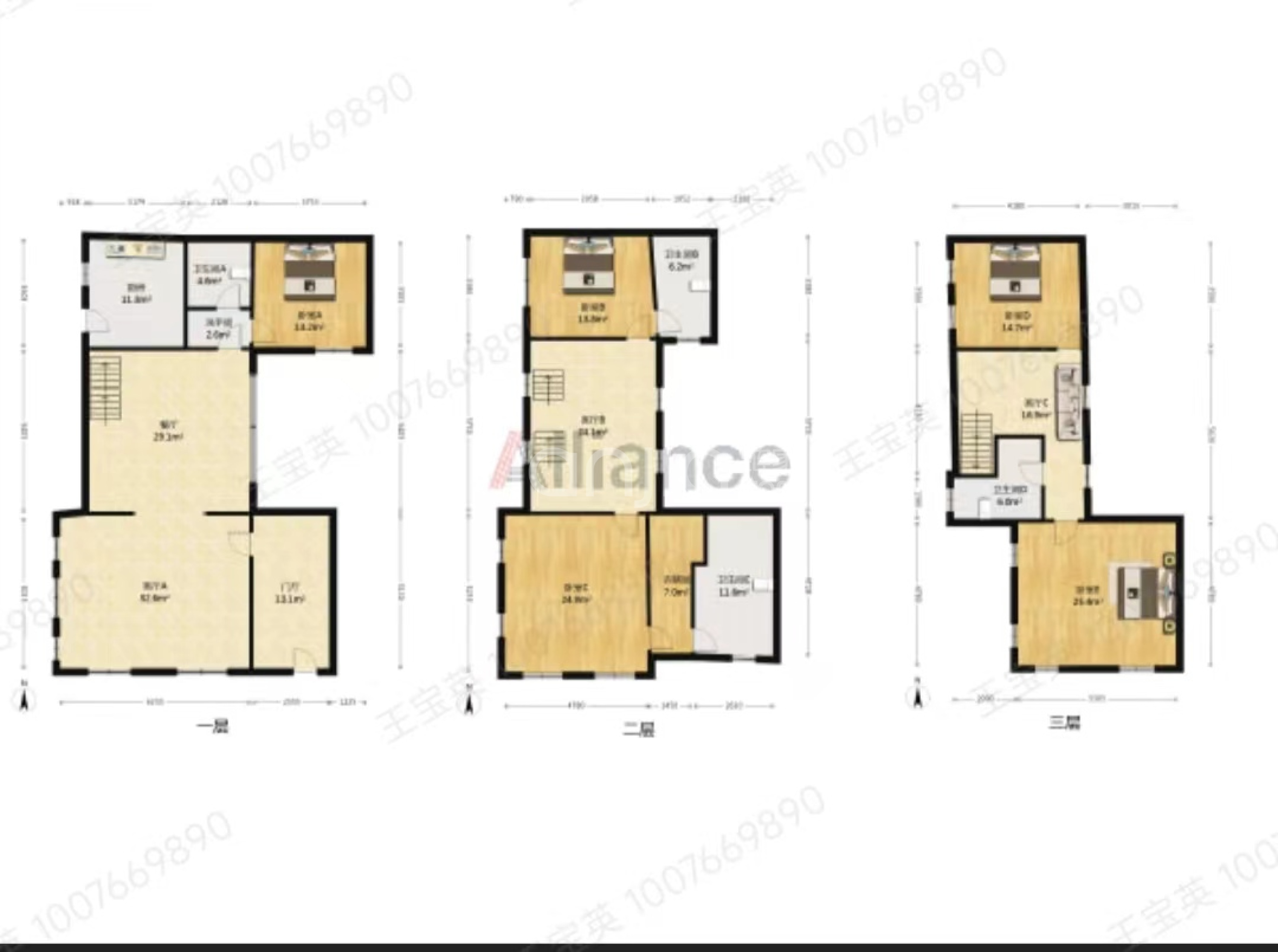 东京都双拼别墅  把边户院子大-户型图