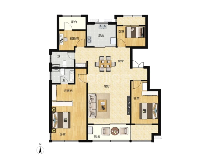 恒达东樾--建面 137m²