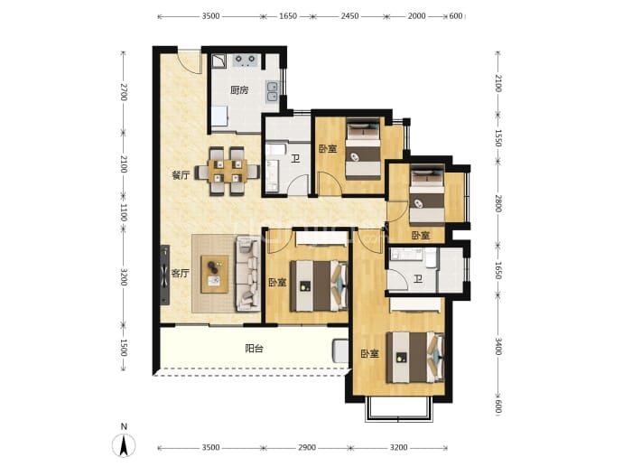 望辰府--建面 106m²